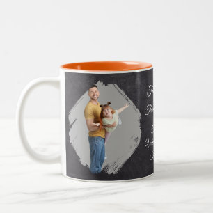 Personalisierte Vatertags-Tassen mit vollem Foto Zweifarbige Tasse