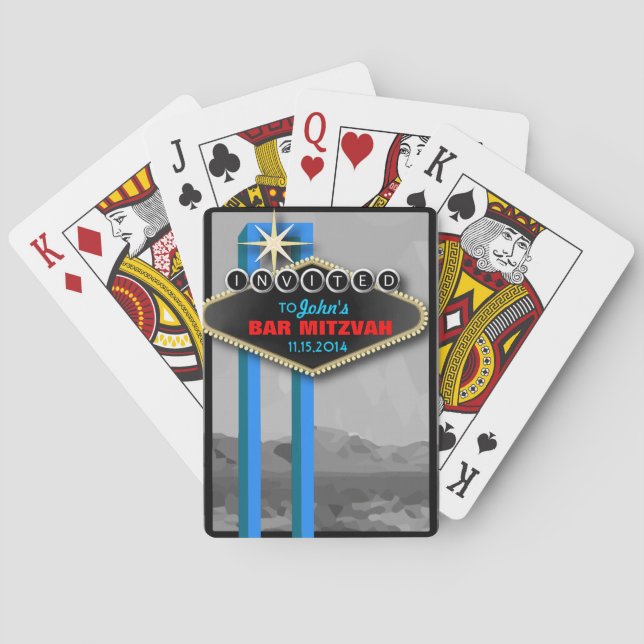 Personalisierte Vegas-Kartenspiel-Event-Favoriten Spielkarten (Rückseite)