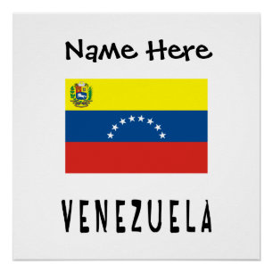 Personalisierte Venezuela-Flagge Poster