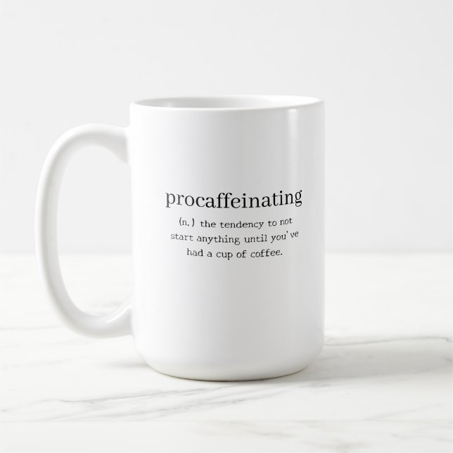 Personalisierte Verarbeitung Kaffeetasse (Links)