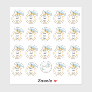 PERSONALISIERTE VERLOBUNG AUFKLEBER