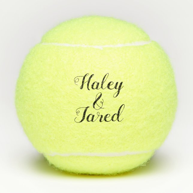 Personalisierte Verlobung für benutzerdefinierte H Tennisbälle (Vorderseite)