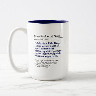 Personalisierte Veröffentlichung Zwei-Tone-Tasse 1 Zweifarbige Tasse