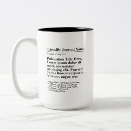 Personalisierte Veröffentlichung Zwei-Tone-Tasse 1 Zweifarbige Tasse