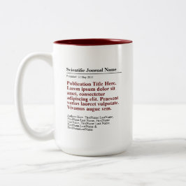 Personalisierte Veröffentlichung Zwei-Tone-Tasse 1 Zweifarbige Tasse