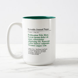 Personalisierte Veröffentlichung Zwei-Tone-Tasse 1 Zweifarbige Tasse