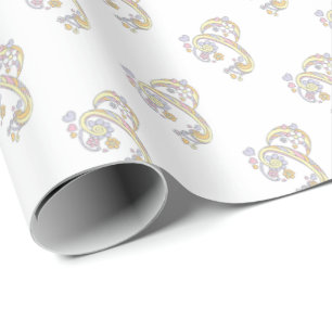 Personalisierte Verpackung des Monogramms des Geschenkpapier