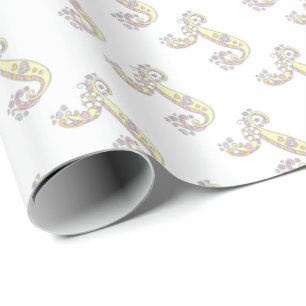 Personalisierte Verpackung des Monogramms des Geschenkpapier