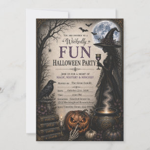 Personalisierte verrückte Halloween-Party-Einladun Einladung