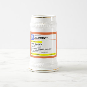 Personalisierte Verschreibungspflicht Alkohol Humo Bierglas