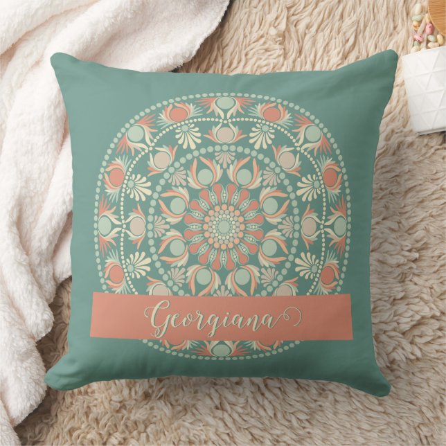 Personalisierte Verzierte Retro Sage und Sand Mand Kissen (Decke)