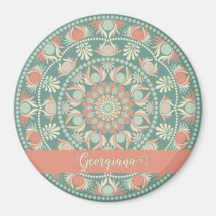 Personalisierte Verzierte Retro Sage und Sand Mand Magnet