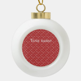 Personalisierte Verzierung Keramik Kugel-Ornament