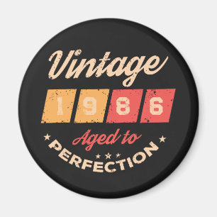 Personalisierte vierzig Vintage 40. Geburtstagsfei Magnet