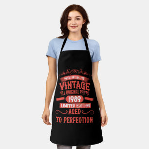 Personalisierte vintage 35. Geburtstagsfeier Schürze