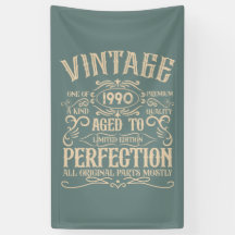 Personalisierte Vintage 35. Geburtstagsparty