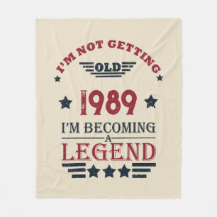 Personalisierte Vintage 35. Geburtstagsparty Fleecedecke