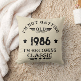 Personalisierte Vintage 35. Geburtstagsparty Kissen