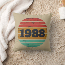Personalisierte Vintage 35. Geburtstagsparty Kissen