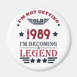 Personalisierte Vintage 35. Geburtstagsparty Magnet