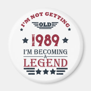 Personalisierte Vintage 35. Geburtstagsparty Magnet