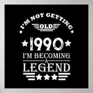 Personalisierte Vintage 35. Geburtstagsparty Poster