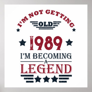 Personalisierte Vintage 35. Geburtstagsparty Poster