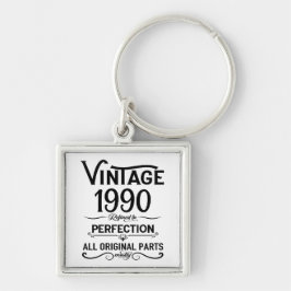 Personalisierte Vintage 35. Geburtstagsparty Schlüsselanhänger