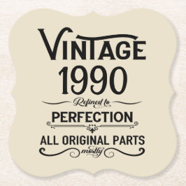 Personalisierte Vintage 35. Geburtstagsparty Untersetzer