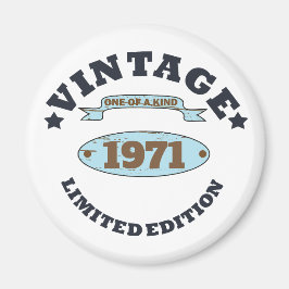 Personalisierte Vintage 55. Geburtstagsparty Magnet