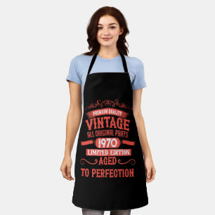 Personalisierte Vintage 55. Geburtstagsparty Schürze