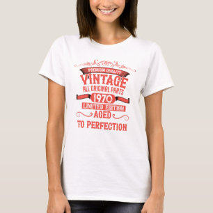 Personalisierte Vintage 55. Geburtstagsparty T-Shirt