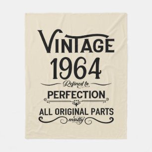 Personalisierte Vintage 60. Geburtstagsgeschenke s Fleecedecke