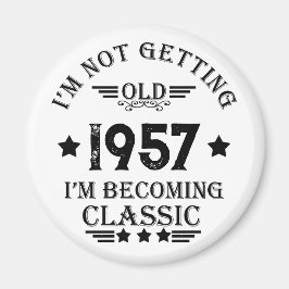 Personalisierte Vintage 65. Geburtstagsgeschenke Magnet