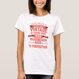 Personalisierte Vintage 65. Geburtstagsgeschenke r T-Shirt