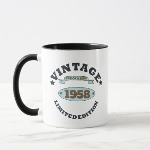 Personalisierte Vintage 65. Geburtstagsgeschenke Tasse