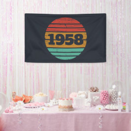 Personalisierte Vintage 65. Geburtstagsparty Banner