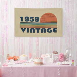 Personalisierte Vintage 65. Geburtstagsparty Banner