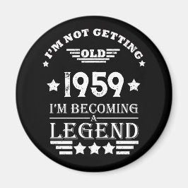 Personalisierte Vintage 65. Geburtstagsparty Magnet