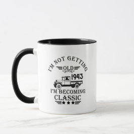 Personalisierte Vintage 90. Geburtstagsparty Tasse