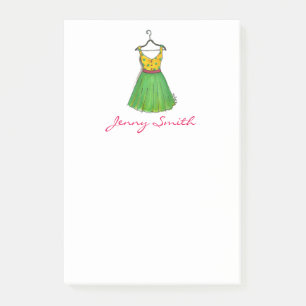 Personalisierte Vintage-Abschlussballkleid-Mode-Po Post-it Klebezettel