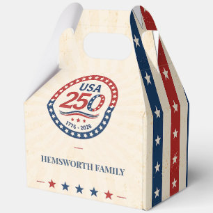 Personalisierte Vintage America 250 1776–2026 Geschenkschachtel
