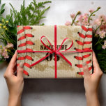 Personalisierte Vintage Baseballnummer Retro Geschenkpapier Set<br><div class="desc">Personalisiertes Vintages Retro-Design mit Baseball-Namen kann gut für Sie sein,  wenn Sie Baseball Liebe. Oder es könnte ein großartiges Geschenk für diejenigen sein,  die Baseball Lieben haben.</div>