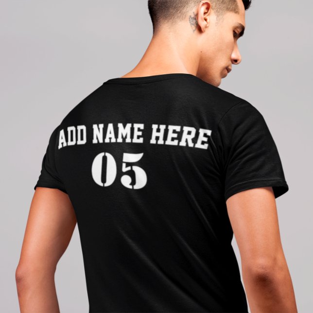 Personalisierte Vintage Baseballnummer Retro T-Shirt (Von Creator hochgeladen)