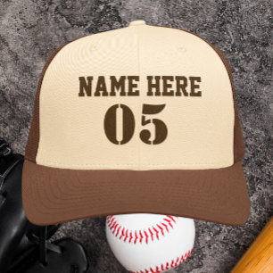 Personalisierte Vintage Baseballnummer Retro Truckerkappe