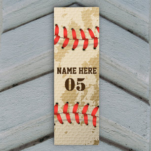 Personalisierte Vintage Baseballnummer Retro Yogamatte