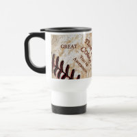 Personalisierte Vintage Baseballtrainer-Tassen Ihr