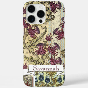 Personalisierte Vintage Blume Muster iPhone iPhone 16 Pro Max Hülle