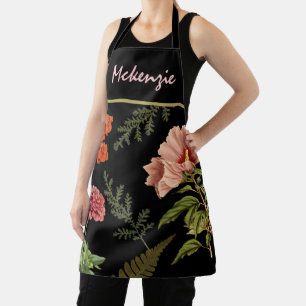 Personalisierte Vintage Blume Schürze