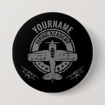 Personalisierte Vintage Flugzeugpilotenakademie